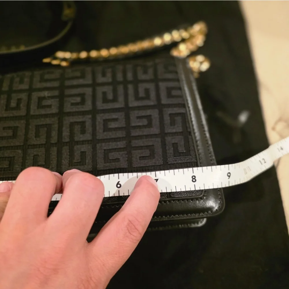 New Givenchy Embroidered Fabric and Leather Chain Medium Bag